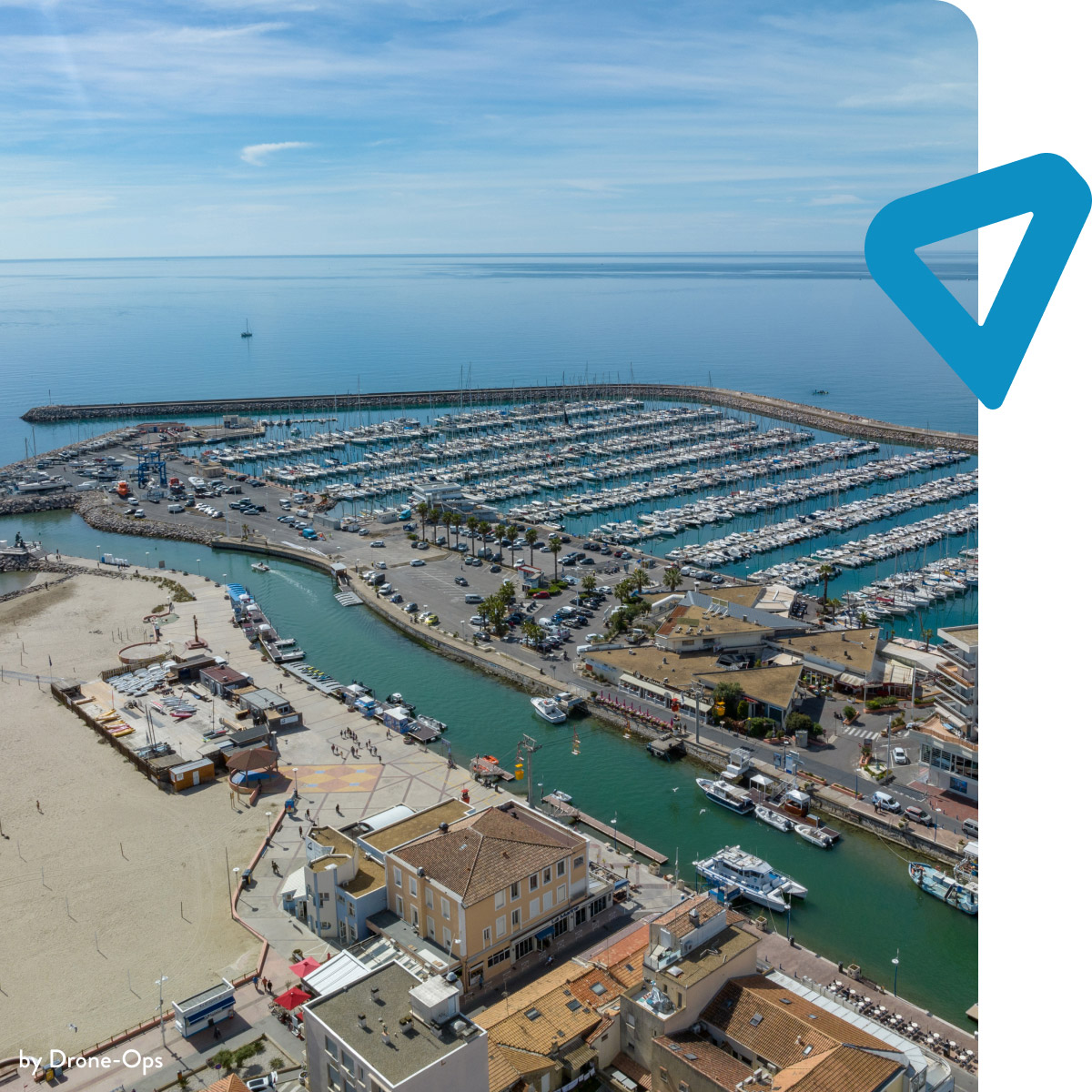 Vue du port de plaisance depuis la rive gauche