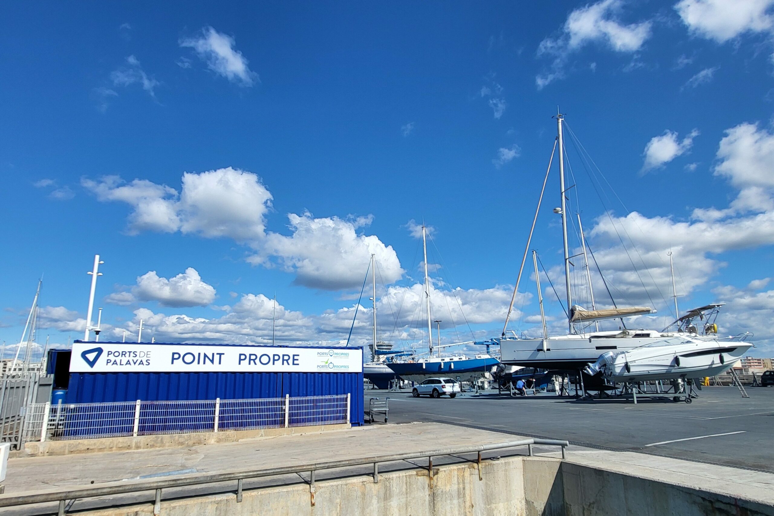 Vue du point propre et de la zone technique